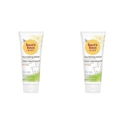 Burt's Bees Baby Lotion, Nourishing Baby Moisturiser, Ultra-Gentle For Delicate Skin & Daily Care, 170g (Pack of 2)
