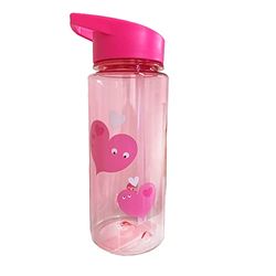 Tinc Pink 550ml Leak-Proof Kids Water Bottle With Straw | For School & Holidays | BPA Free (BOTLMAPK)