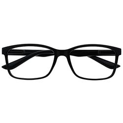 The Reading Glasses Company Black Readers Large Designer Style Mens Spring Hinges R83-1 +1.50