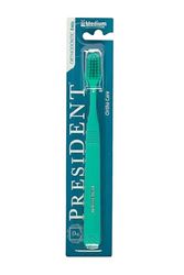 President - Brosse à dents ORTHO-IMPLANT, spécifique pour les porteurs d'installations, d'appareils et de prothèses, pour un usage quotidien