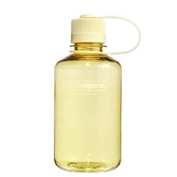 Nalgene Sustain Tritan BPA-vrije waterfles gemaakt van materiaal afgeleid van 50% plastic afval, 16 oz, smalle mond, boter
