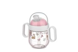 Mepal - Vaso con boquilla antiderrames Mio Little Dutch - A prueba de fugas - Tapa transparente - Fácil de sujetar gracias a las asas - Boquilla suave para beber - 200 ml - Fairy Garden