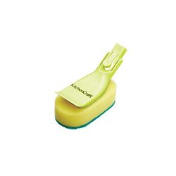 Kitchen Craft KC3IN1BRUSH - Esponjas de repuesto para cepillo de limpieza 3 en 1, 6 cm, color Amarillo y Verde