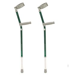 NRS Healthcare Green Coloured Crutches (Eligible for VAT relief in the UK)