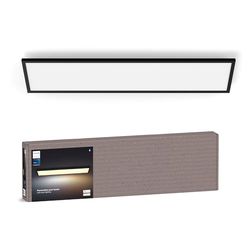 Philips Hue White Ambiance Aurelle Smart LED Panel Light Inc. Dimmer Switch [120x30cm - Black] for Indoor Home Smart Lighting, Wall, Ceiling, Bedroom, Livingroom