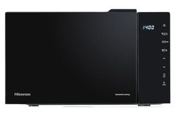 Hisense H23MOBS5HG4 - Microonde con grill, 1000 W, 23 l di capacità, modalità Combi Grill, 10 livelli di potenza, funzione di sbrinamento, facile pulizia, timer 60 minuti, nero