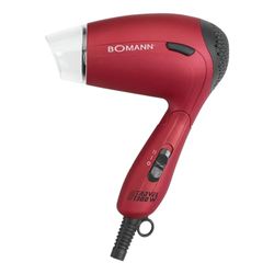 Bomann HTD 8005 CB - Sèche - cheveux de voyage - 1300 W - Rouge/Noir