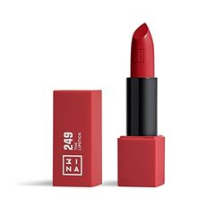 3INA MAKEUP - The Lipstick 249- Vivid Red Lipstick with Vitamin E & Shea Butter to Nourish the Lips - Long Lasting Lip Colour with Matte Finish and Creamy Texture - Vegan - Cruelty Free