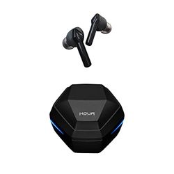 Noua Samurai Earbuds Bluetooth 5.0 con Stereo HiFi, Cuffie True Wireless con Microfono, Auricolari Bluetooth In Ear con Controllo Touch Senza Fili, Custodia Ricarica Rapida USB-C per Smartphone