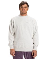 Quiksilver Haut en Molleton Salt Water Crew Homme Gris M