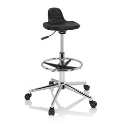 hjh OFFICE Draaikruk TOP WORK 03 I Hardschuim Zwart