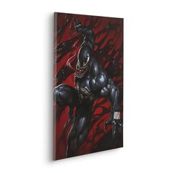 Komar Marvel Venom Symbiont Red - Cuadro para habitación infantil (40 x 60 cm), diseño de simbionte rojo