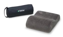 TEMPUR Almofada de viagem, uma almofada cervical ergonómica de viagem com bolsa de transporte, sensação inicial firme, bege, tamanho 25 x 31 x 10/7 cm