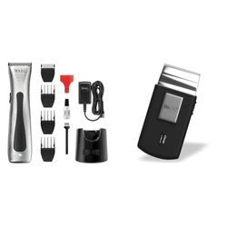 Wahl ProLithium Ion Beret Rasoio elettrico cord/cordless, 230 V & Mobile Shaver Rasoio Cordless, 10 x 4, 6 x 2 cm