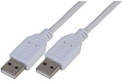 Pro Signal PSG91454 Câble USB 2.0 A mâle vers A mâle Blanc 5 m