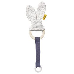 Fehn 052145 Schnullerband Esel NATUR– Holzring mit Eselohren & Schnullerhalter, passend für alle herkömmlichen Schnuller– idealer Begleiter für zuhause & unterwegs– für Babys & Kleinkinder, Mehrfarbig