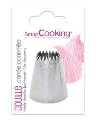 Scrapcooking – Bussola quadrata scanalata in acciaio inox