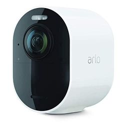 Arlo Ultra 2 Security Camera Outdoor, 4K UHD, Wireless CCTV, 6-Month Battery, Colour Night Vision, Weatherproof, Bright Spotlight, 2-Way Audio, Camera Only, 90-Day Free Trial of Arlo Secure, White