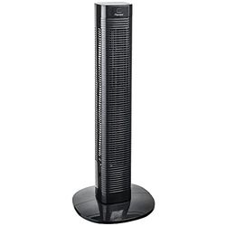 Bestron Torenventilator met zwenkfunctie en timer, hoogte: 80 cm, 50 W, zwart