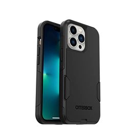 OtterBox Commuter skal för iPhone 13 Pro, stöttåligt, fallsäkert, tåligt, skyddande skal, testad till militärstandard x3, antimikrobiellt skydd, Svart, Utan Förpackning