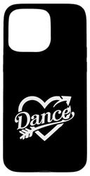 Design con freccia a forma di cuore per ballerini e artisti Custodia per iPhone 15 Pro Max