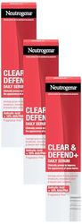 Neutrogena Clear and Defend+ Serum 30ml (Pack of 3)