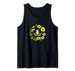 Modo Zen Namaste Verde Froggy Yoga Camiseta sin Mangas