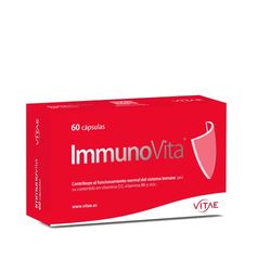 Vitae ImmunoVita 60 cápsulas | Betaglucanos de levadura, Vitamina D3, Vitamina B6 y Zinc | Activar Las defensas | Fortalecer el Sistema inmunitario