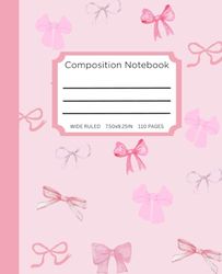 Pink Bow Composition Notebook