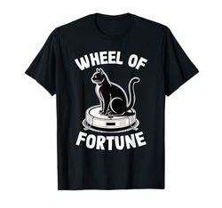 Wheel of Fortune Cat On Robot Vacuum Cleaner Cat T-Shirt