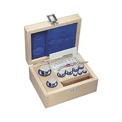 Kern 323-62 gewichtsset, knoopvorm, messing vernikkeld, 1 stuk