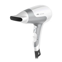 Braun Satin Hair 5 Power Perfection Professional Hair Dryer with IonTec HD580 White and Silver Plated