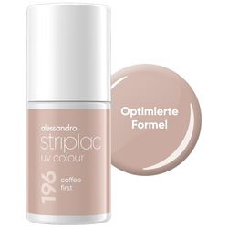 alessandro Striplac - Vernis à ongles UV Coffee First - Couvrant et résistant aux rayures jusqu'à 15 jours - Application facile - Technologie de retrait douce - Végétalien - Marron - 6,5 ml