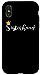 Sister present For Women Sibling Sorority Retro Case for iPhone X/XS