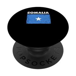 Somalia, bandera de país con estilo grunge envejecido PopSockets PopGrip Intercambiable