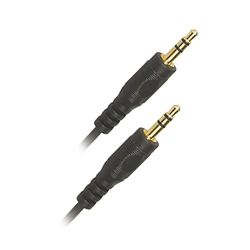 APM 418015 - Cavo jack 3,5 mm stereo maschio/maschio, 2 m, colore: Nero
