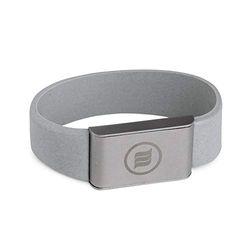 Memon armband tegen golven, elektromagnetisch, maat L, grijs