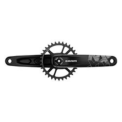 SRAM vevträdgårdsnitur NX örn fett 4 170 mm, 32T DM, svart utan Dub innerlager, 00.6118.525.007 vevben, FAT4