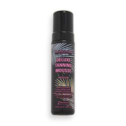 Makeup Revolution Beauty, Deluxe Tanning Mousse, Non Sticky Formula with Hyaluronic Acid, Light/Medium, 200ml