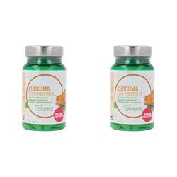 Naturlider - Cúrcuma Con Pimienta - Curcumina complex con extracto seco de pimienta negra - Antiinflamatorio Natural - 30 cápsulas (Paquete de 2)