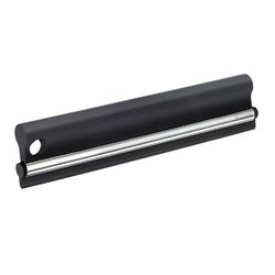 Smedbo DK2130 Sideline Raclette de Douche avec Poignée à portée de Main/Chrome/ABS/Silicone Argent/Noir 24,8 x 6 x 2 cm