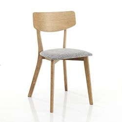 Oresteluchetta Lot de 2 chaises Tokyo Light, Abies Alba, Chêne, H.80 x L.44 x P.47, 2 unités