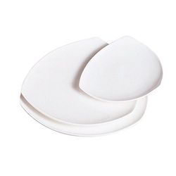 García de pou Assiettes Triangulaires 25,5X3,4 Cm Blanc Porcelaine - 4 unités