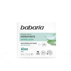 Babaria Natural Aloe Vera 24hr Moisturising Face Cream 50ml-100% Pure