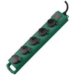 BRENNENSTUHL 1159910215 - Base múltiple Super-Solid SL 554 Para Exterior (Color Verde)