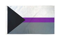 AZ FLAG - Drapeau Demisexualité - 150x90 cm - Polyester léger - Drapeau Lgbt - Demisexuel Avec Oeillets Métalliques Intégrés - 80g