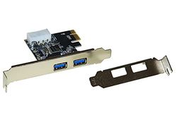 LINK LKPCARD02 Scheda Pci-Express 2 Porte Usb 3.0 con Staffa Normale e Staffa Low Profile