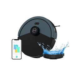 Hoover Robot Aspirador y Friegasuelos, Succión 4000 Pa, Navegación Láser, Wi-Fi, Base de Carga con Retorno Automático, Sensor de Obstáculos, Mapeo del Hogar [HG4]