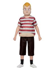 Smiffys Déguisement de Pugsley de la Addams Family, Bordeaux, avec haut, pantalon et perruque