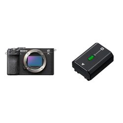 Sony Alpha 7CII di Sony | Fotocamera mirrorless full-frame (compatta, 33 MP, autofocus in tempo reale, 10 fps, video in 4K, display touch orientabile) + batteria NP-FZ100 (Nero)